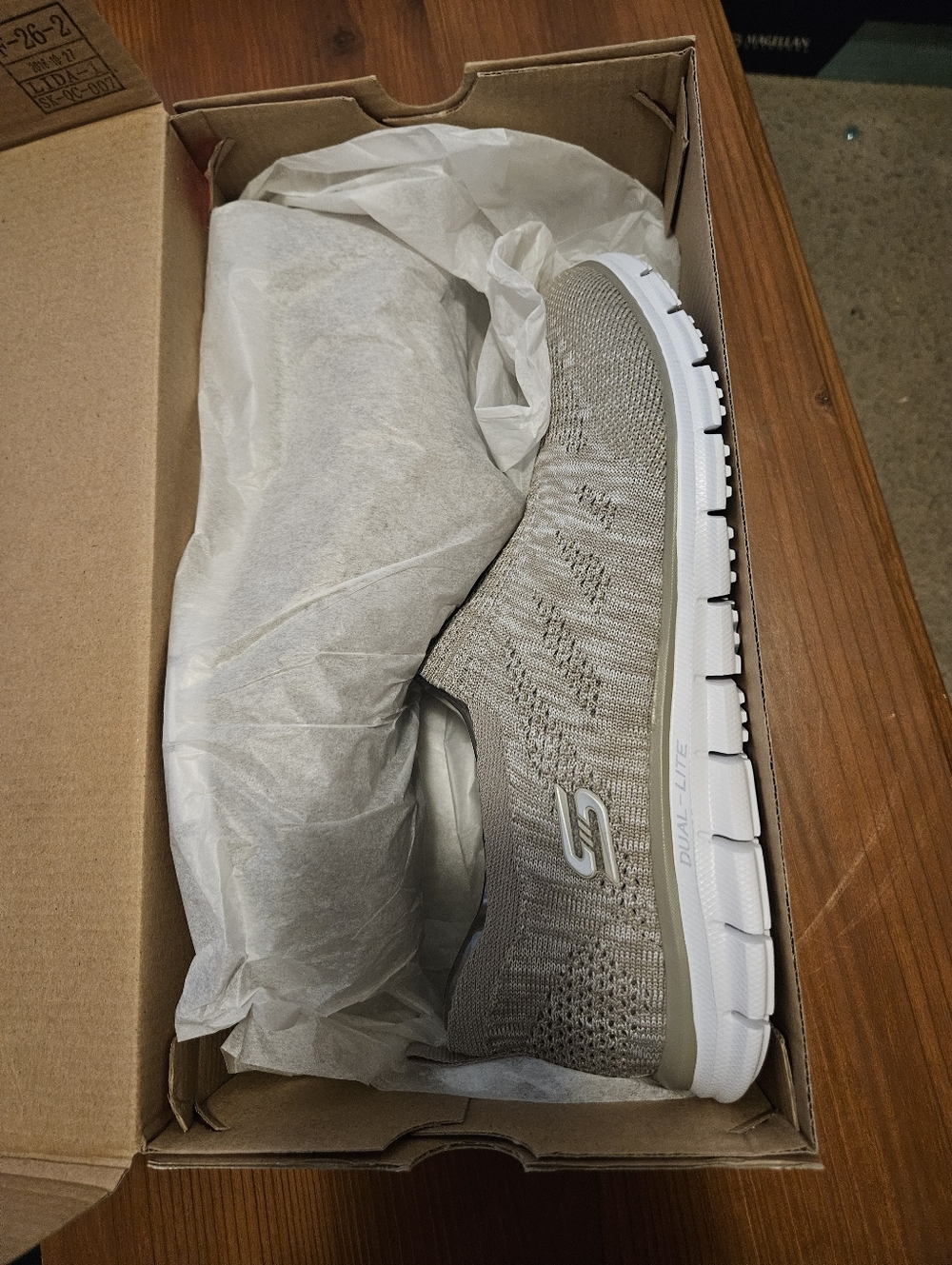 Skechers Flex Memory Foam Taupe Slip-On Sneakers | Women’s 10 | NEW